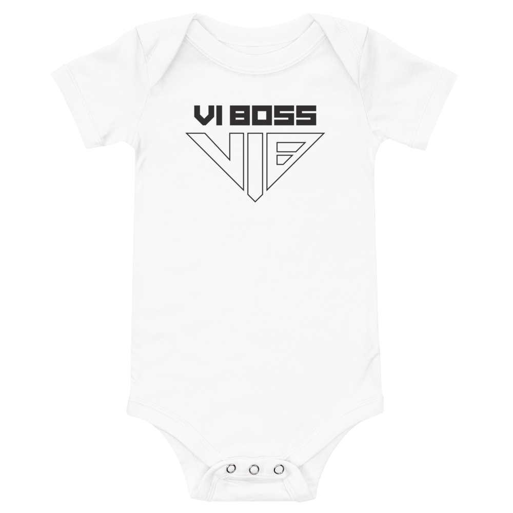 Baby Short Sleeve Hero S.O. White Onesie - VI BOSS