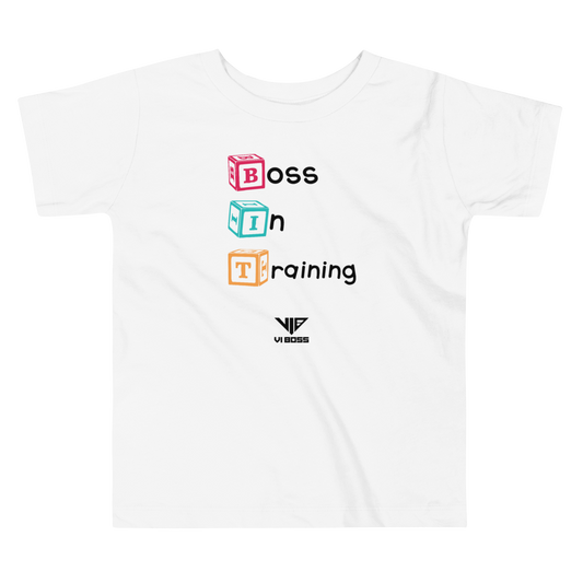 VI BOSS - Boss In Training (Blocks) Toddler T-Shirt